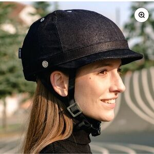 Yakkay Milano Dark Blue Denim Helmet Cover, size M